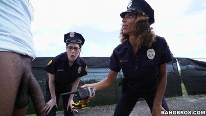 Two Sexy Officers Found Big Black Cock 5